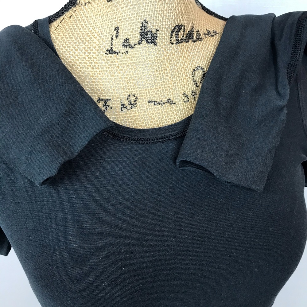 Lululemon Yoga Reversible Cotton Knit Top Black - Picture 7 of 11